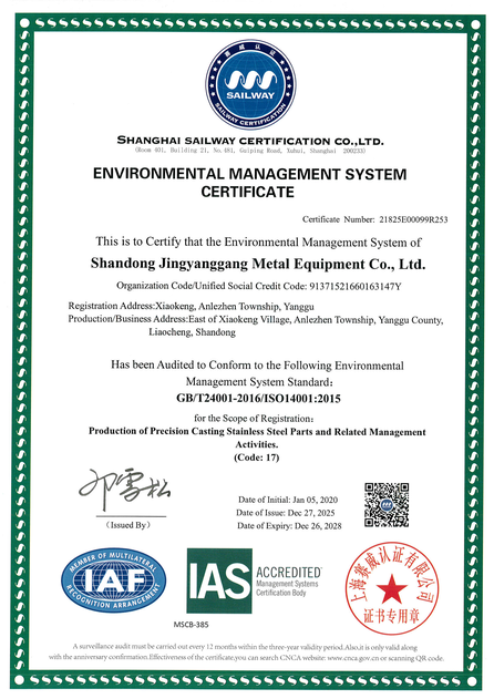 ISO14001:2015 Environmental Management System